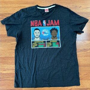 Philadelphia 76ers Ben Simmons Joel Embiid NBA JAM Homage T-Shirt